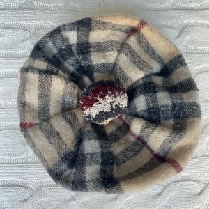 BURBERRY London Nova Check wool Beret NEW w/ Tags